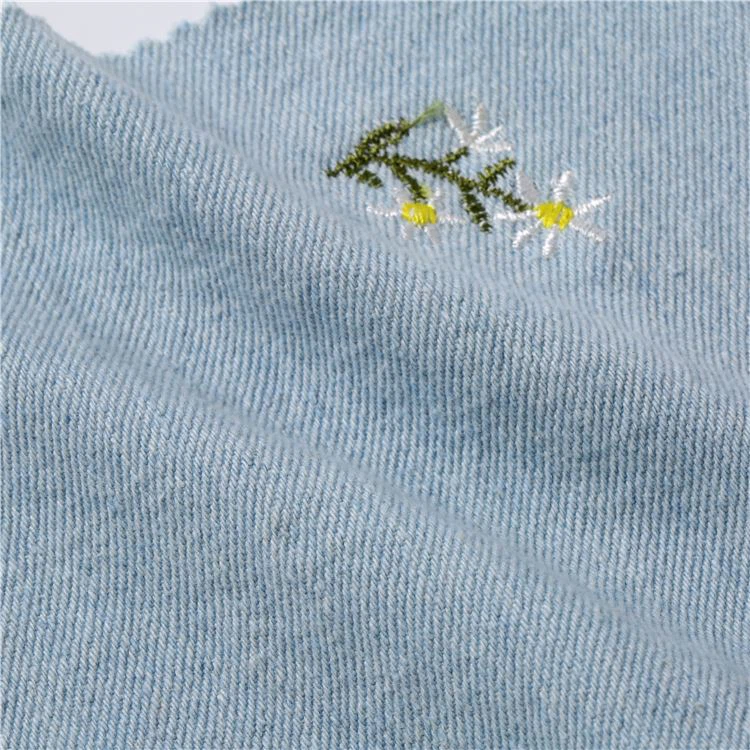 Kain Denim Katun Bordir